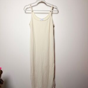 Motherhood Cream Midi Dress